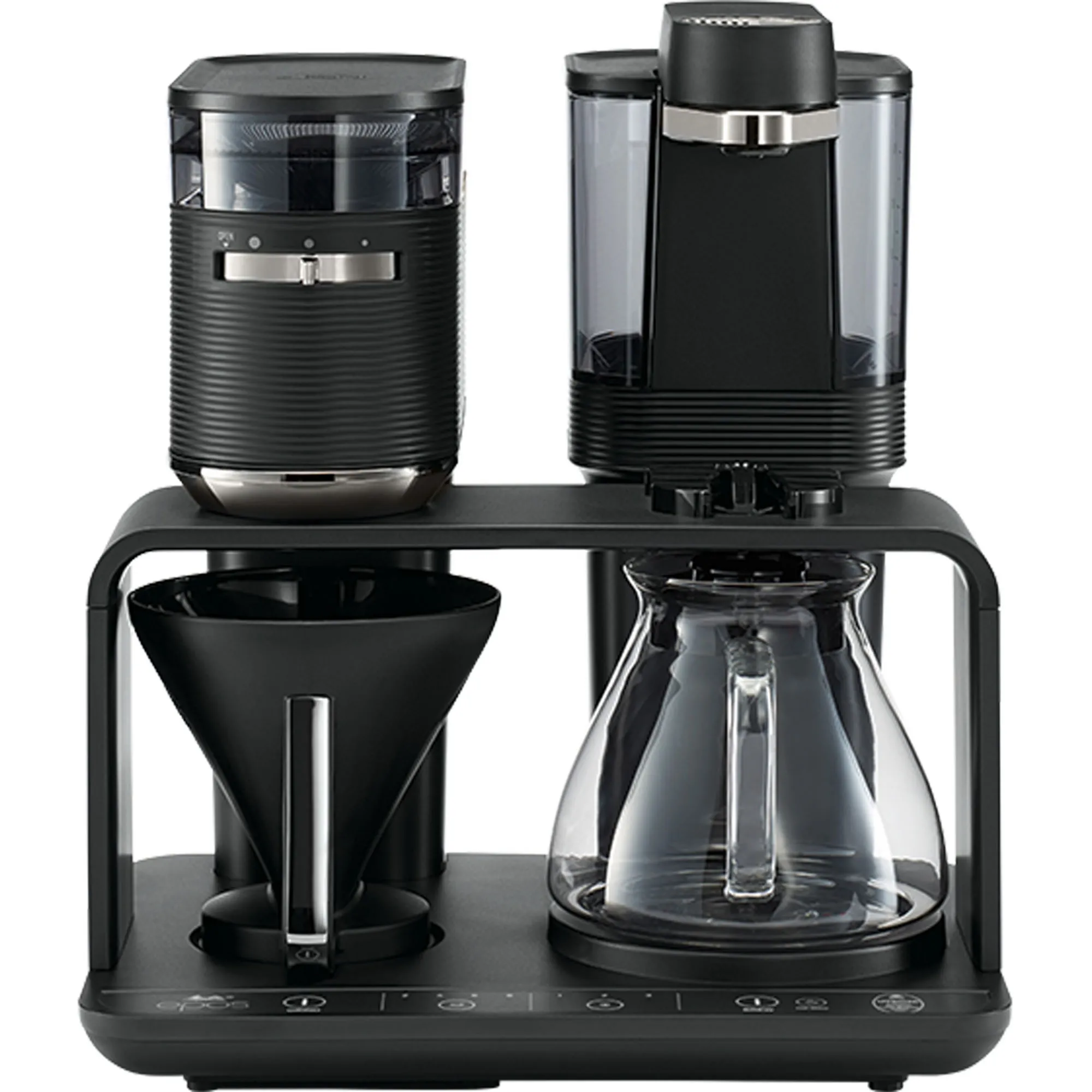 Melitta Epos Kaffemaskine, sort/krom, Kaffemaskiner hos HomeNordic