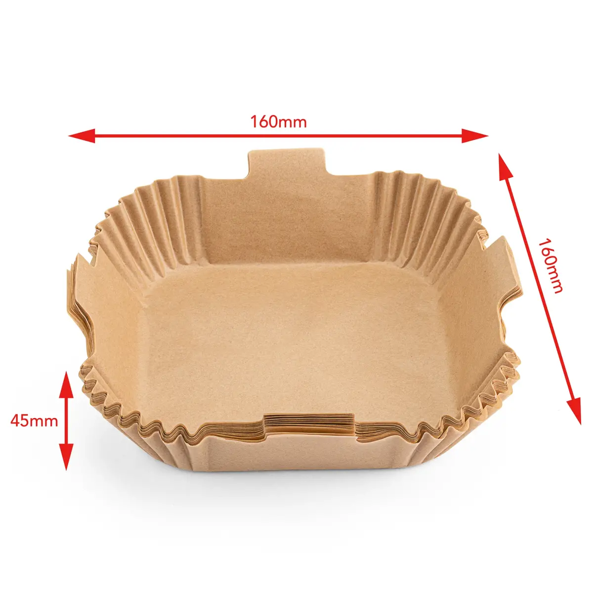 Wilfa AFP-16 Airfryer bagepapir 16 × 4,5 cm, 50 stk., produktbillede 3 af 3, Airfryers hos HomeNordic