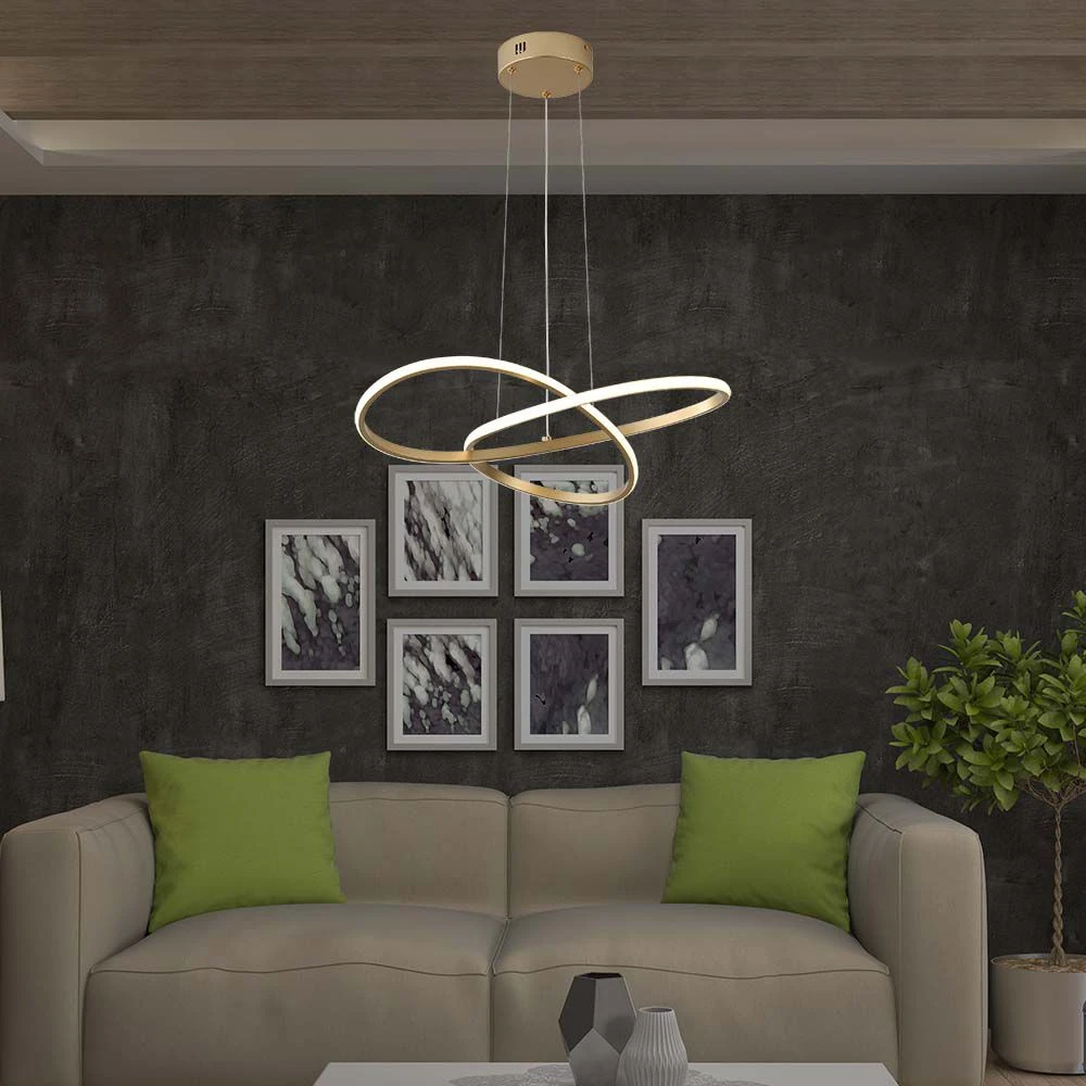 20W LED pendel, guld, Pendler hos HomeNordic