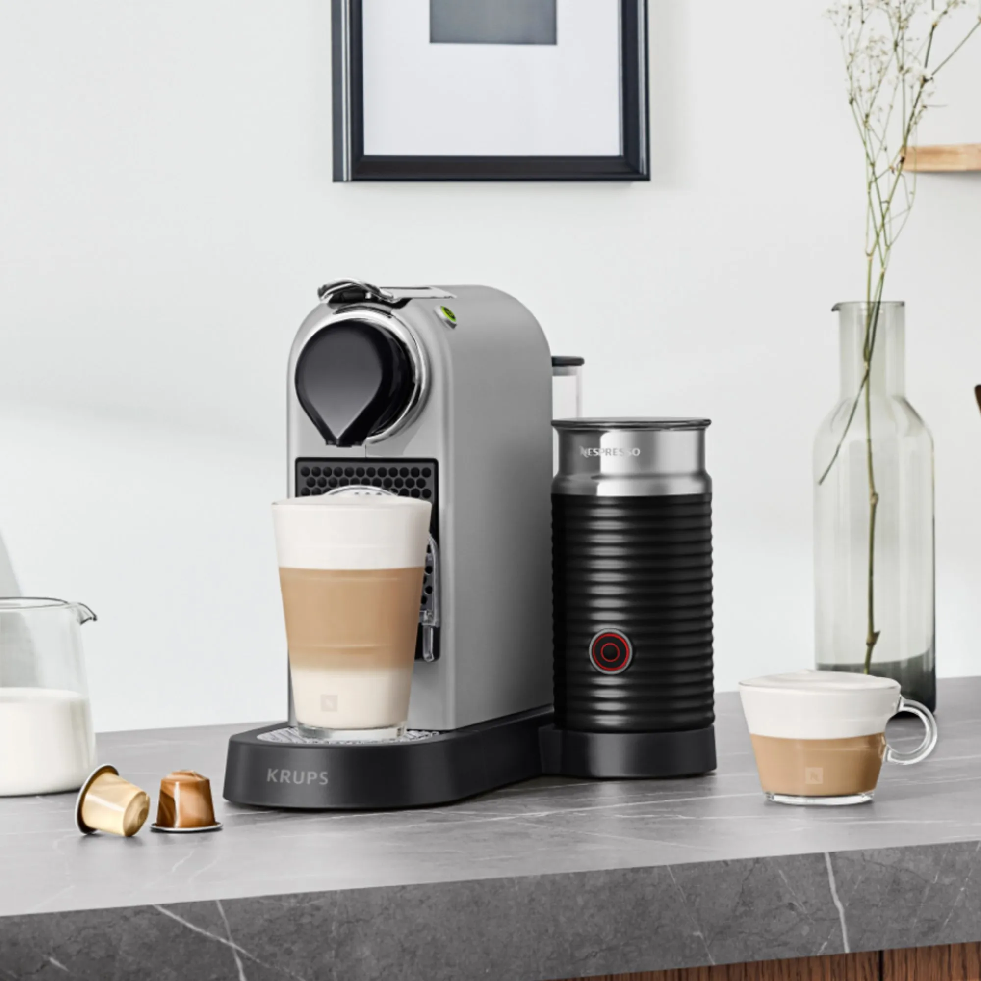 CitiZ & Milk kaffemaskine, 1 liter, silver, produktbillede 3 af 3, Kaffemaskiner hos HomeNordic