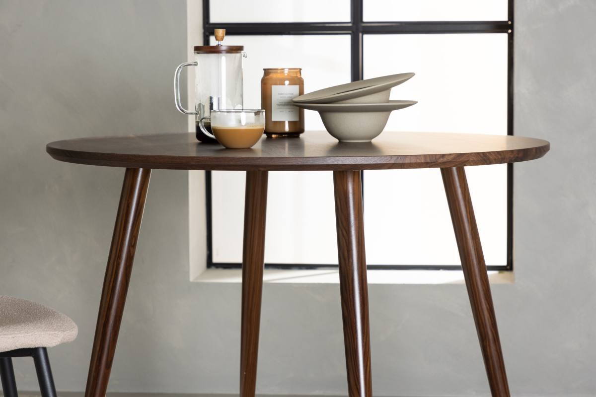 VENTURE DESIGN Sanford spisebord, rund, produktbillede 5 af 6, Spiseborde hos HomeNordic