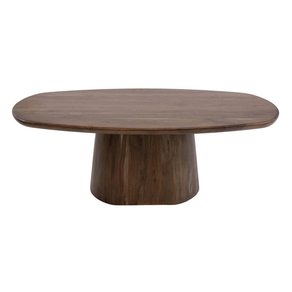 Massimo - Sofabord i massiv brun akacie træ, produktbillede 2 af 6, Moderne designs hos HomeNordic
