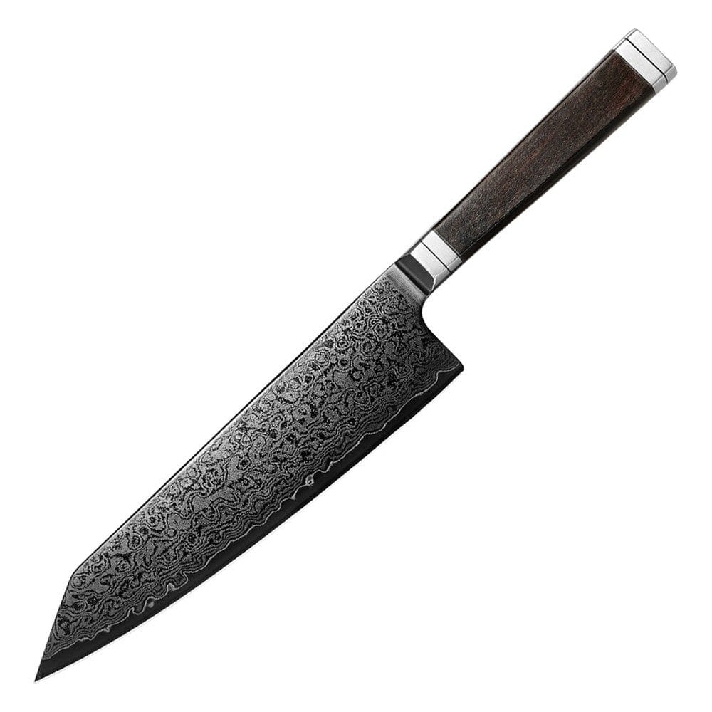 Enenra | Bunka 210 mm | Japansk kokkekniv | Rinzen #1 & Sort Damaskus67, Kokkeknive hos HomeNordic