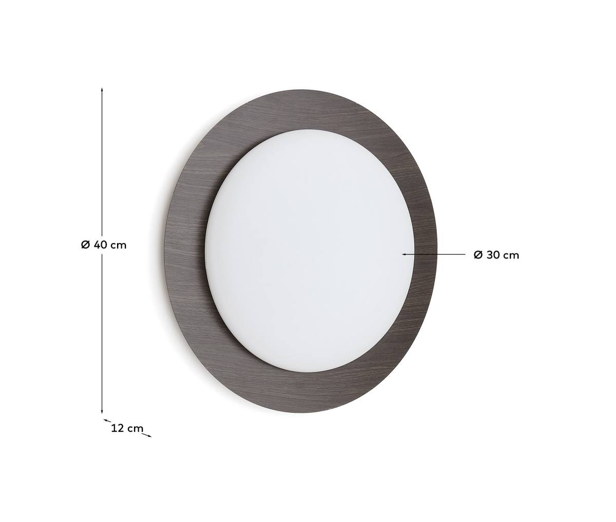 KAVE HOME Novae badeværelsesloftlampe, rund, produktbillede 2 af 5, Loftlamper hos HomeNordic