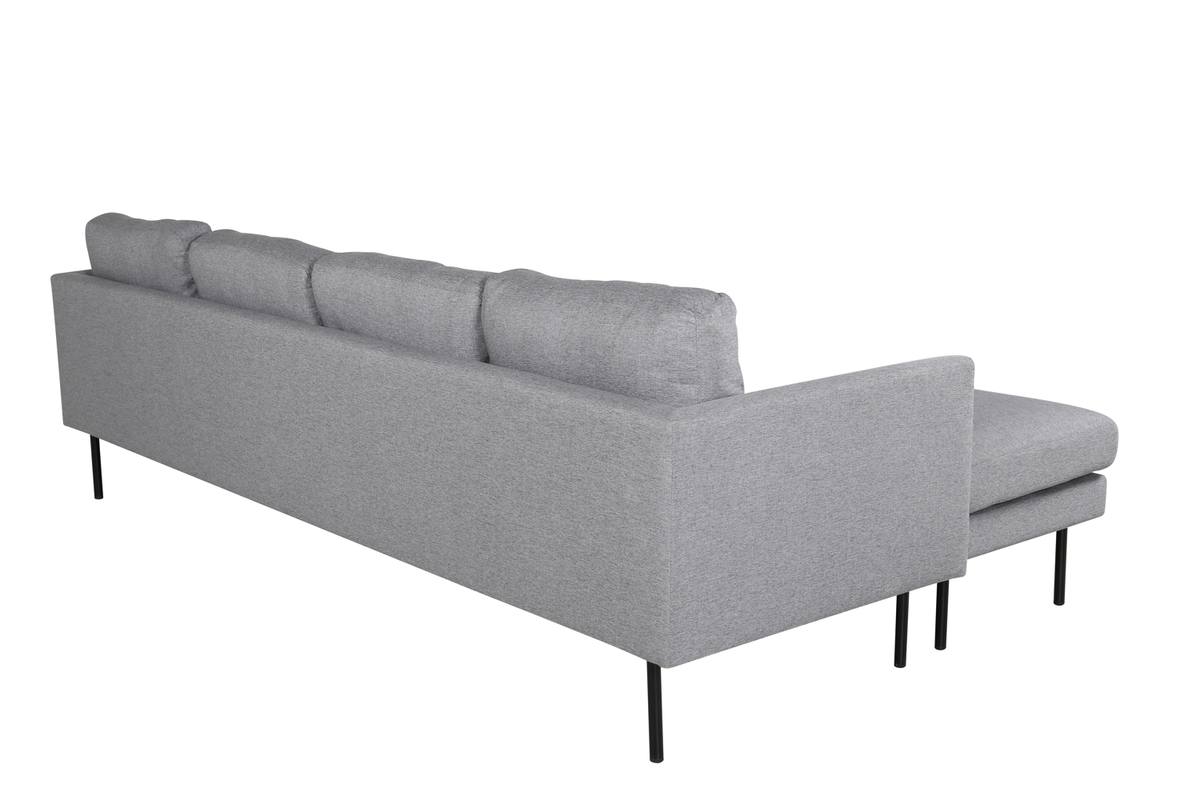 Polar - Sofa i U-form med gråt polyester stof – billede 14