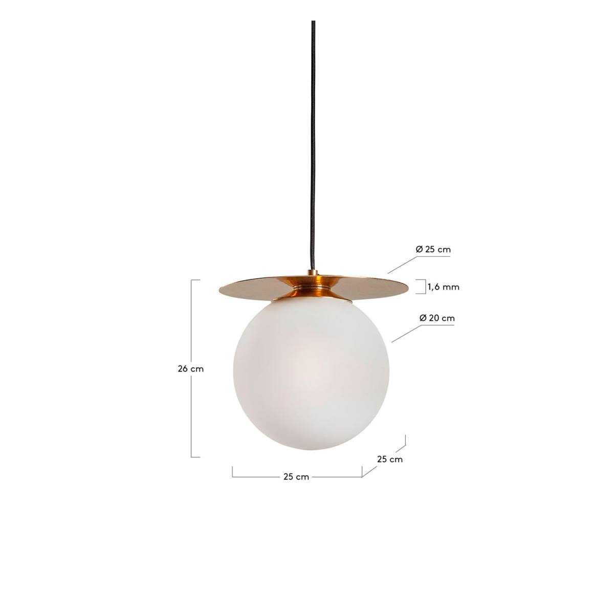 KAVE HOME Manz loftlampe, produktbillede 2 af 5, Loftlamper hos HomeNordic