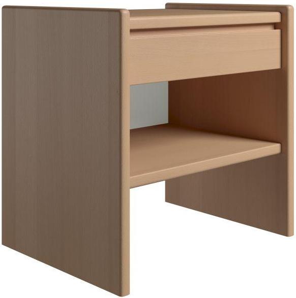 Krone sengebord 50 cm bred med 1 skuffe og 1 hylde, Sengeborde hos HomeNordic