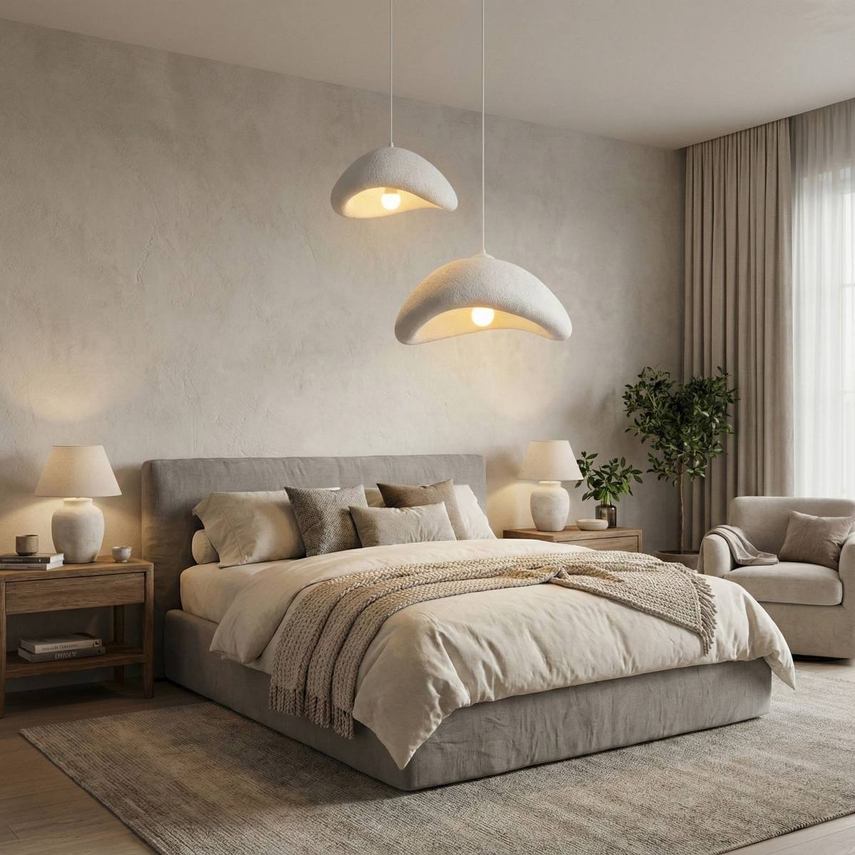NORDVÄRK Luna-40-50-T-Nua loftlampe, produktbillede 6 af 6, Loftlamper hos HomeNordic