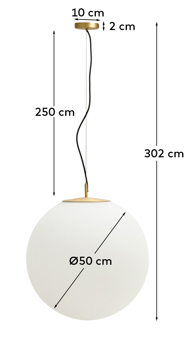 KAVE HOME Brisia loftlampe, produktbillede 2 af 5, Loftlamper hos HomeNordic