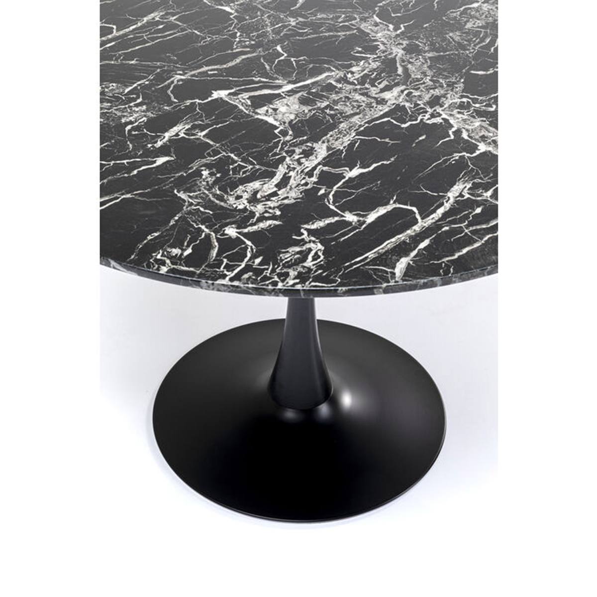 KARE DESIGN Veneto Marble Black spisebord, rund, produktbillede 3 af 5, Spiseborde hos HomeNordic