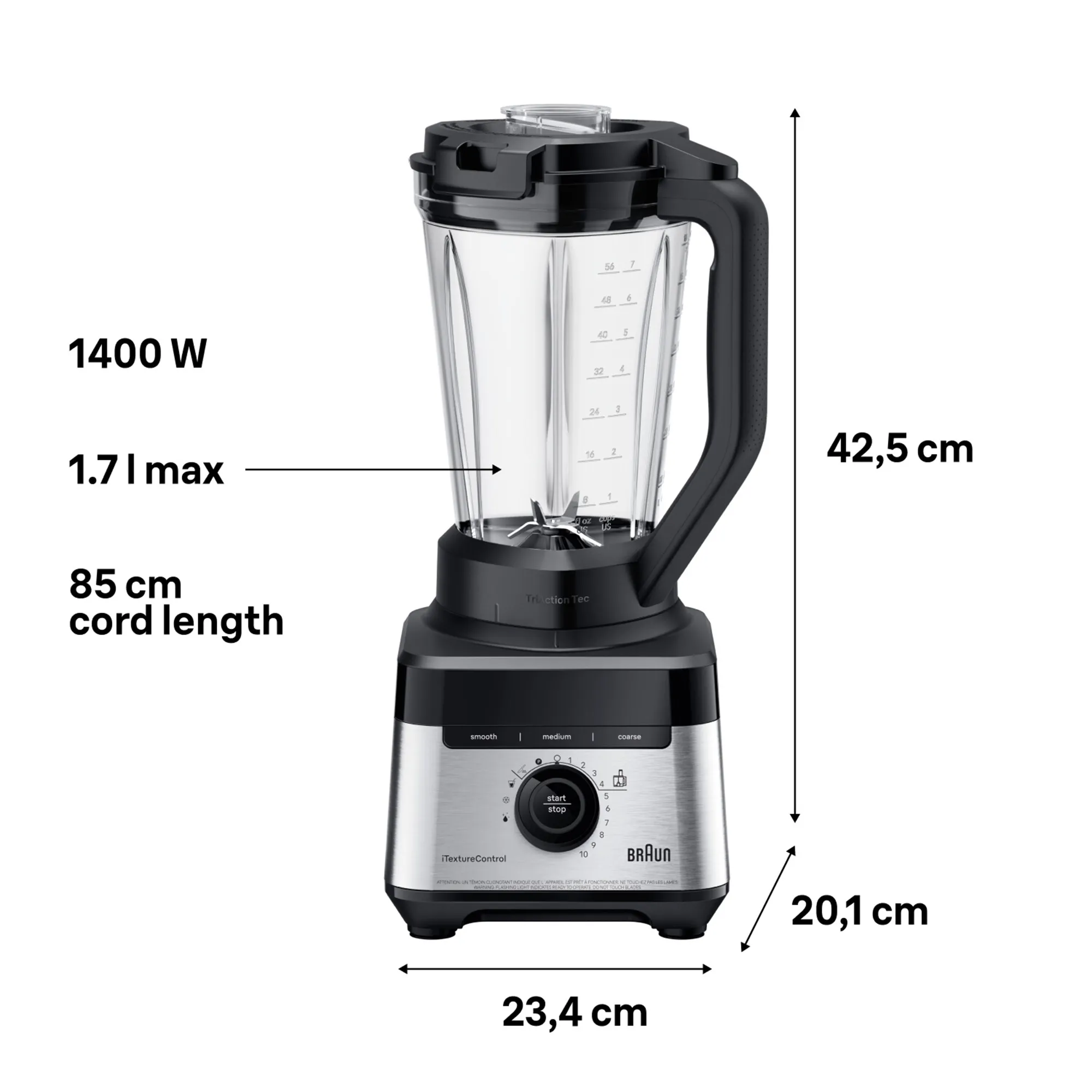 JB7568.BK blender, sort, produktbillede 2 af 4, Foodprocessorer hos HomeNordic