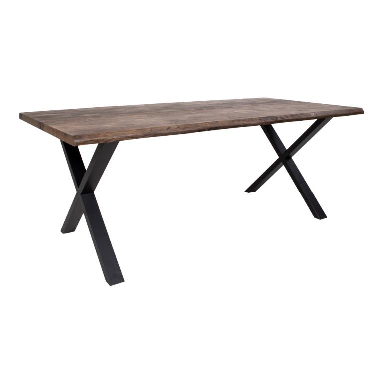 Klampenborg plankebord 200 x 95 cm bordplade af røg-farvet olieret eg., Spiseborde hos HomeNordic