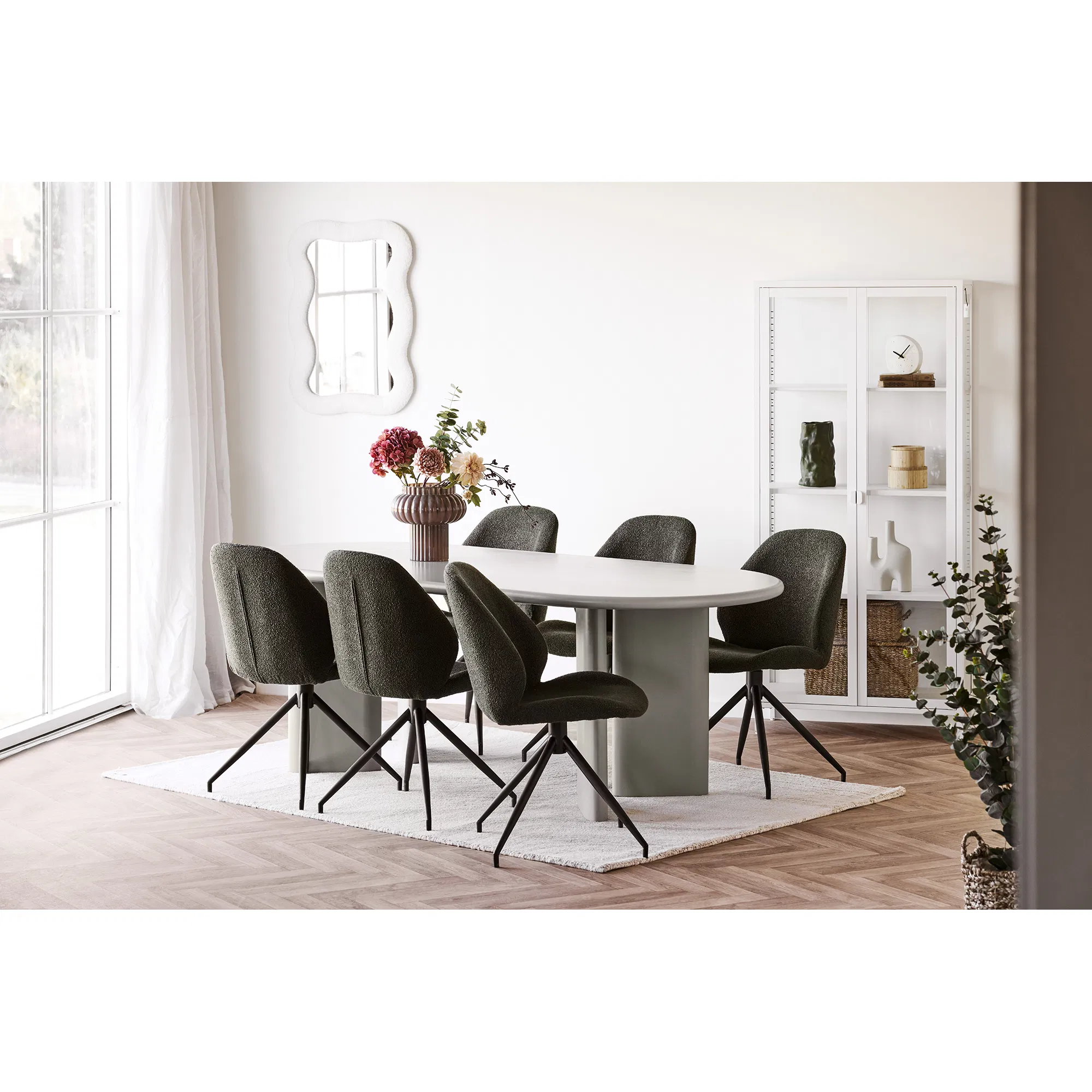 HOUSE NORDIC Nagano spisebord, oval, produktbillede 5 af 6, Spiseborde hos HomeNordic
