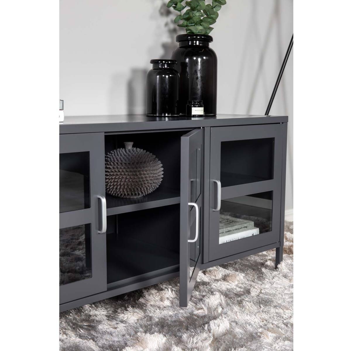 VENTURE DESIGN Acero TV-bord, m. 3 låger og 2 hylder, produktbillede 6 af 6, TV-borde hos HomeNordic