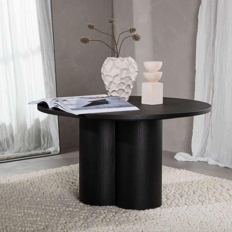 Just- Sofabord i sort farvet finer, Moderne designs hos HomeNordic