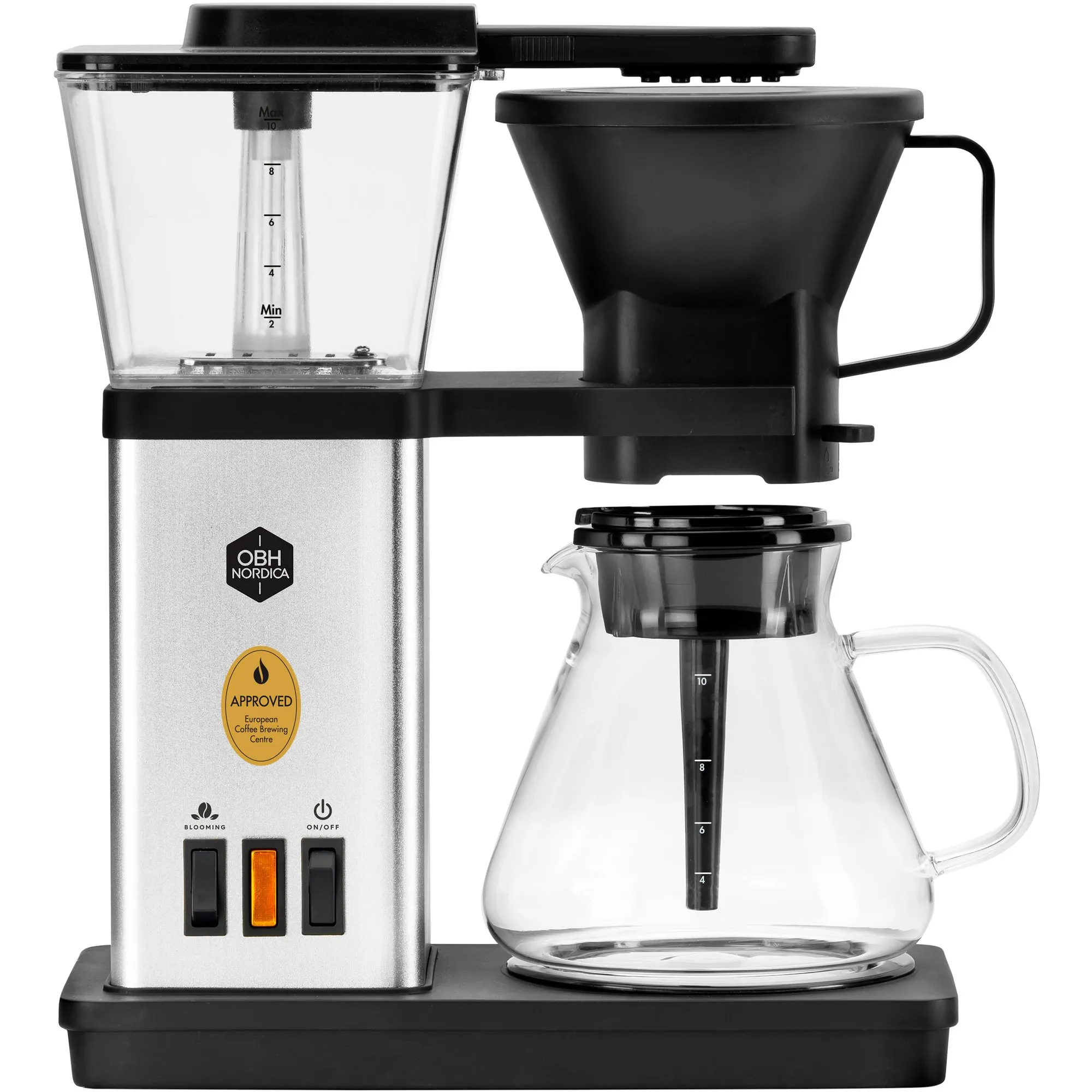 Blooming Coffee Maker 1,25 liter, sølv, Kaffemaskiner hos HomeNordic