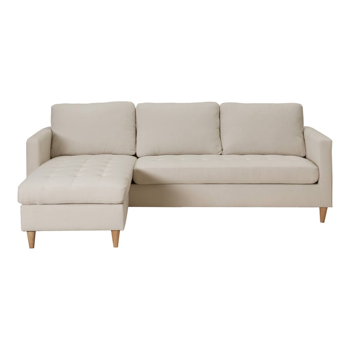 Milano Lounge sofa l lys sand farvet stof, produktbillede 2 af 4, Sofaer hos HomeNordic