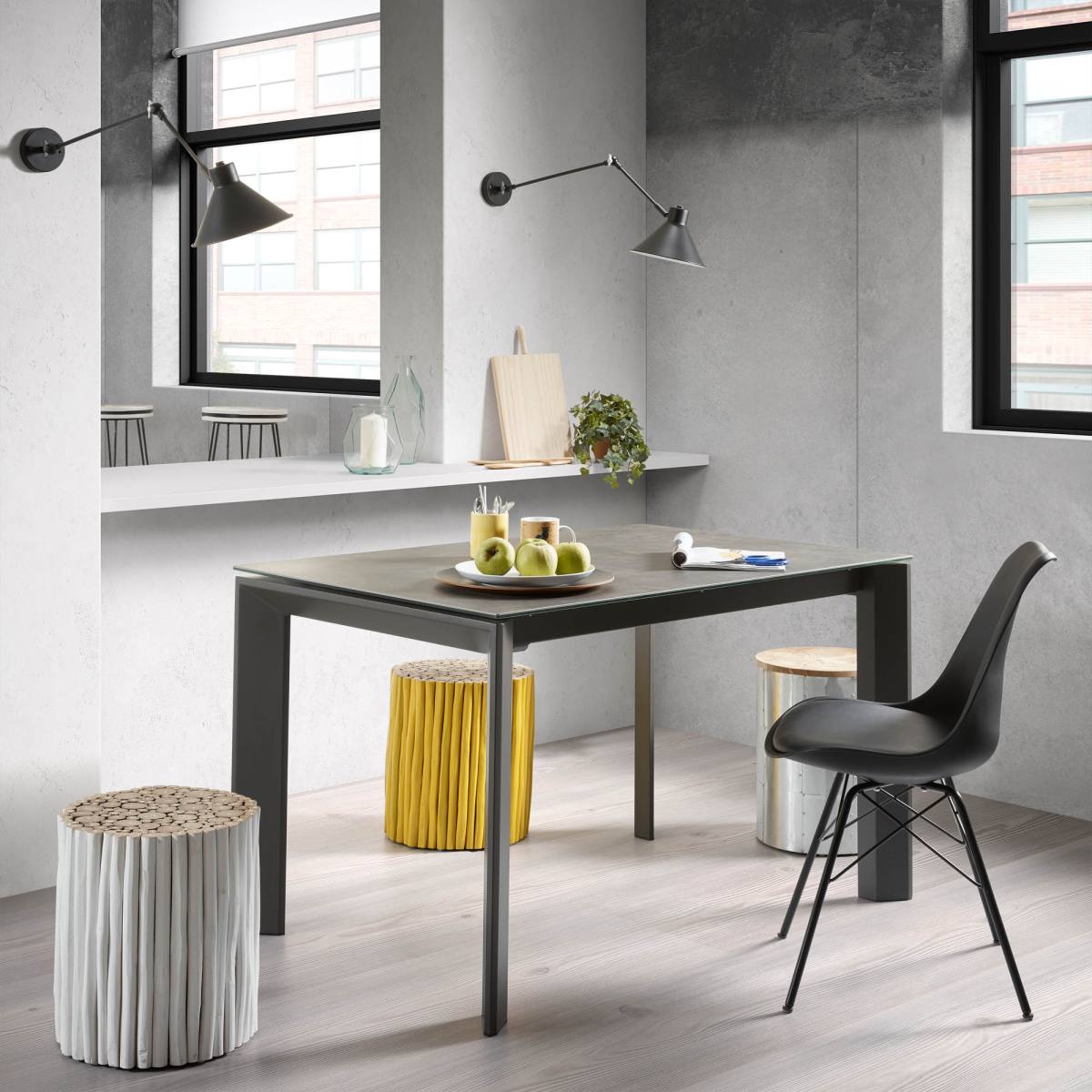 KAVE HOME Axis spisebord, m. butterflybordplade, produktbillede 6 af 6, Spiseborde hos HomeNordic
