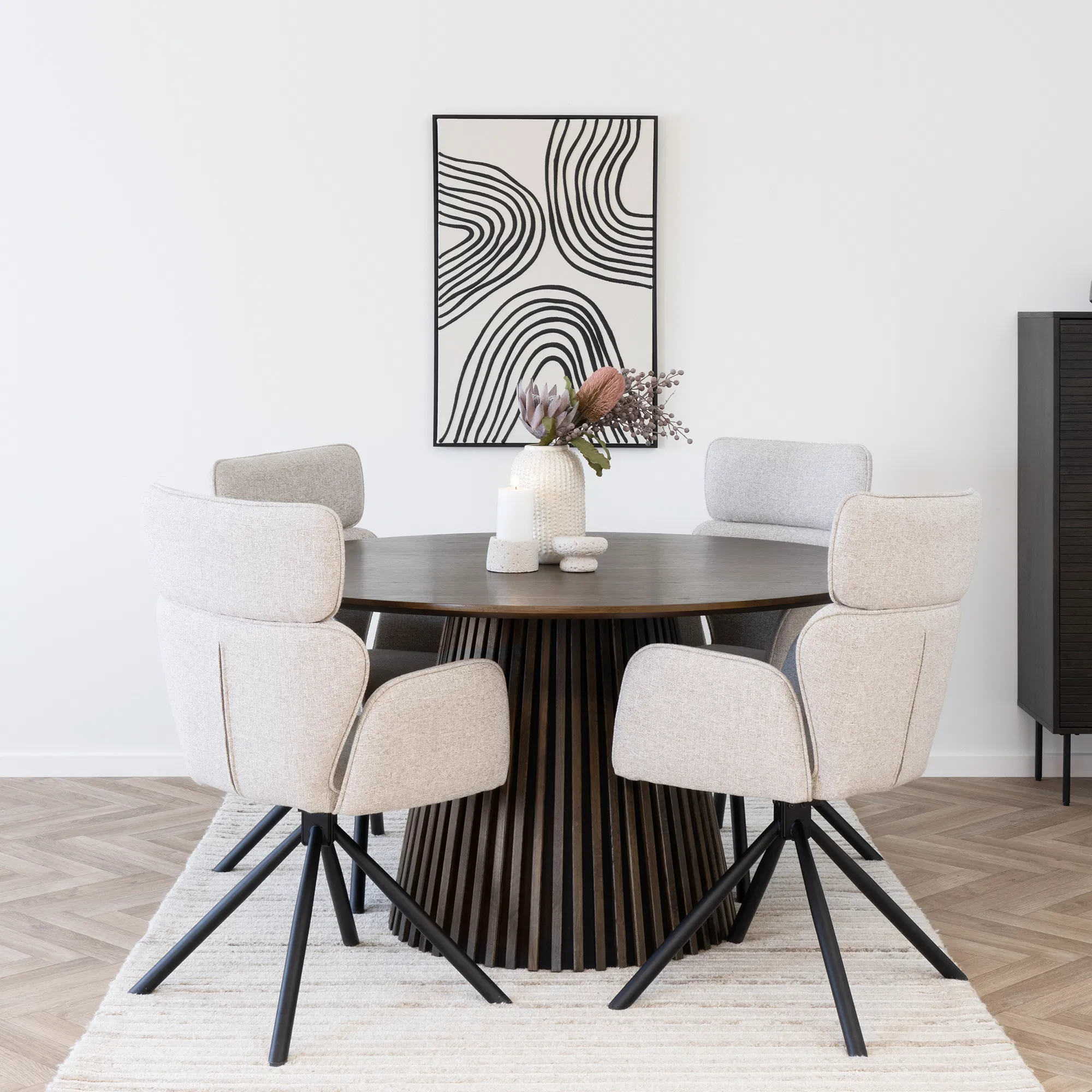 HOUSE NORDIC Osaka spisebord, rund, produktbillede 6 af 6, Spiseborde hos HomeNordic