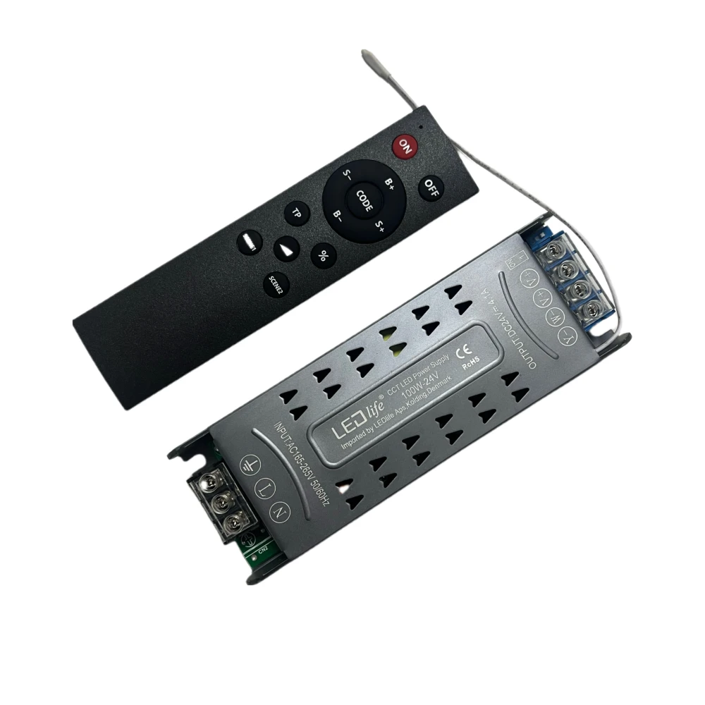 100W / 24V DC CCT strømforsyning, Strømforsyninger hos HomeNordic