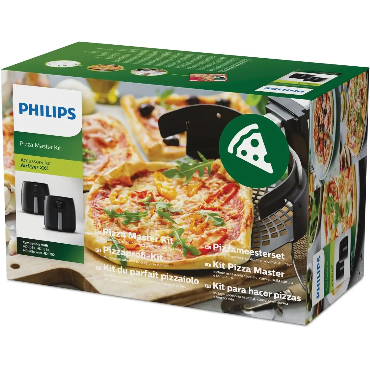 HD9952/00 Airfryer Accessory XXL pizza-sæt, produktbillede 2 af 10, Airfryers hos HomeNordic