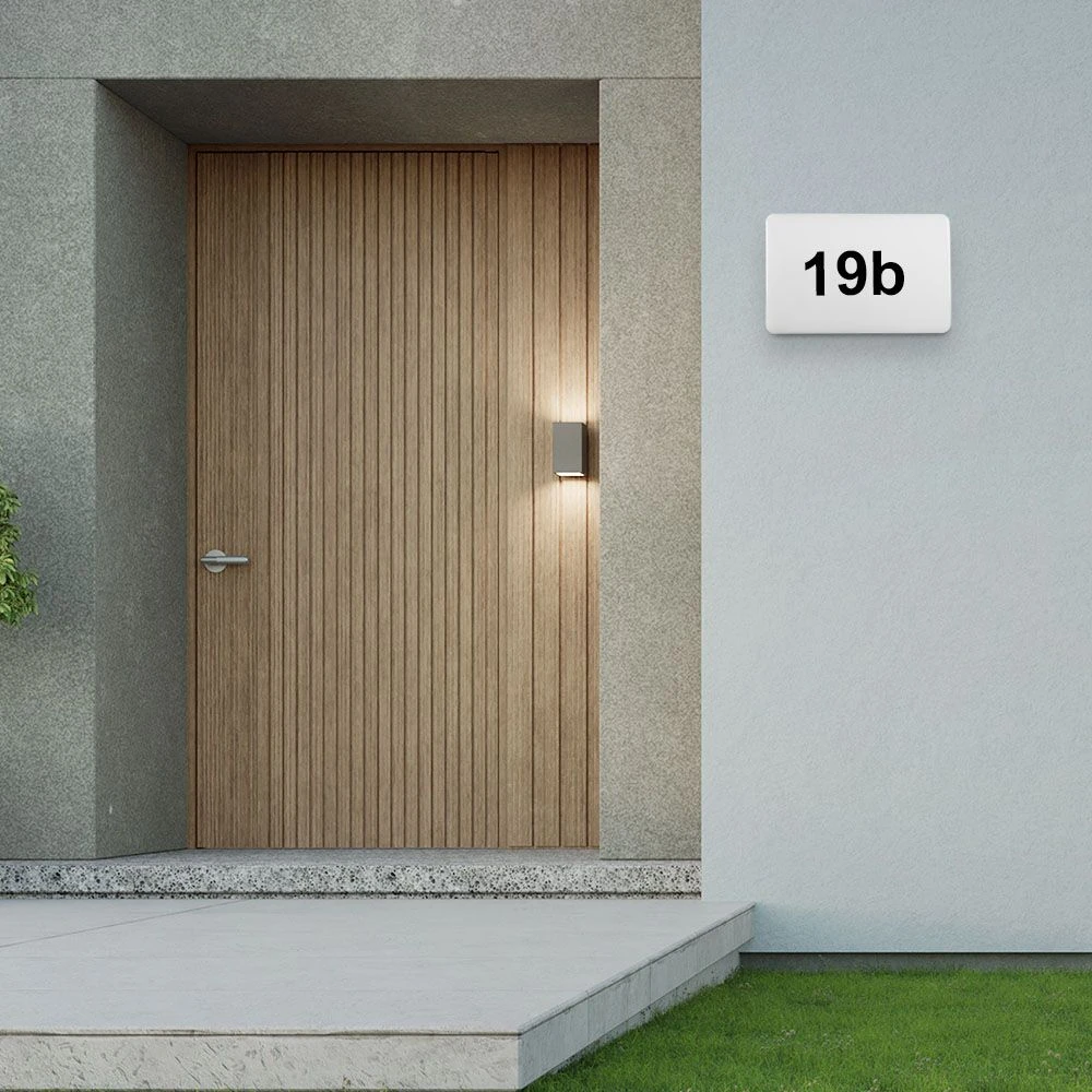 12W LED husnummerlampe med skumringssensor, Væglamper hos HomeNordic