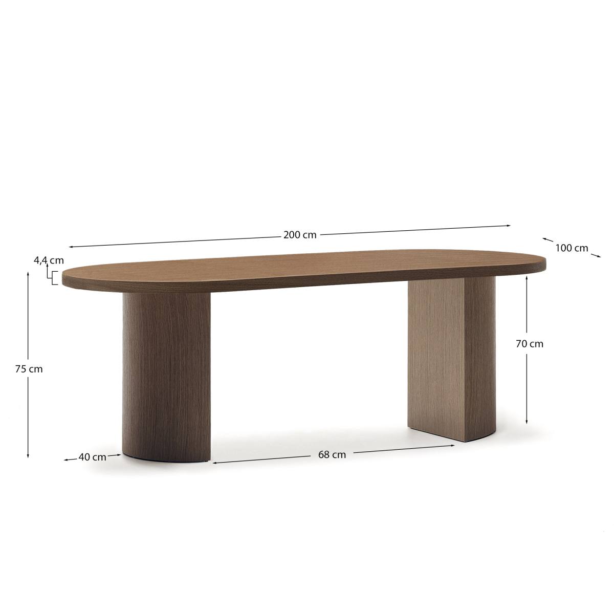 KAVE HOME Nealy spisebord, oval, produktbillede 2 af 7, Spiseborde hos HomeNordic