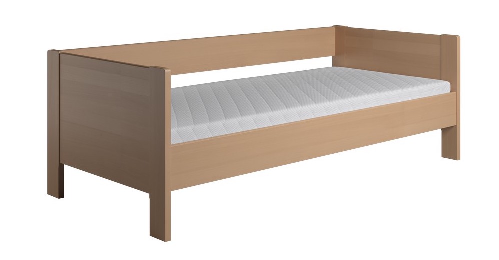 Krone seng med 2 gavle som enkelt og dobbeltseng bredde fra 70-120 cm, Soveværelse hos HomeNordic