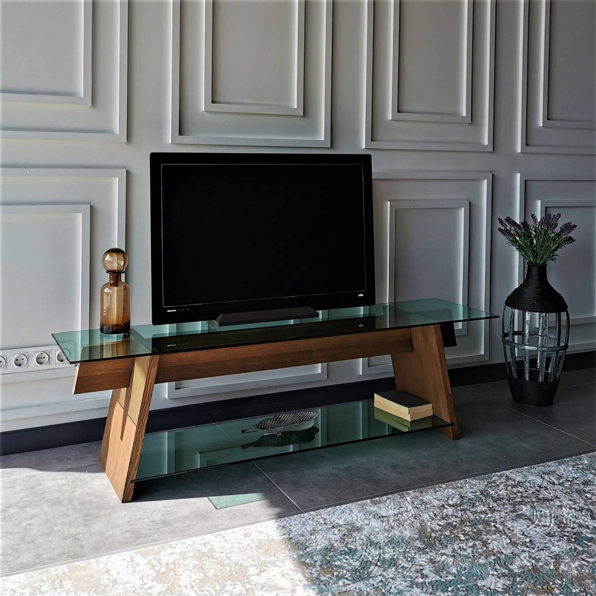 NORDVÄRK TV202 TV-bord, m. 1 hylde, produktbillede 5 af 9, TV-borde hos HomeNordic