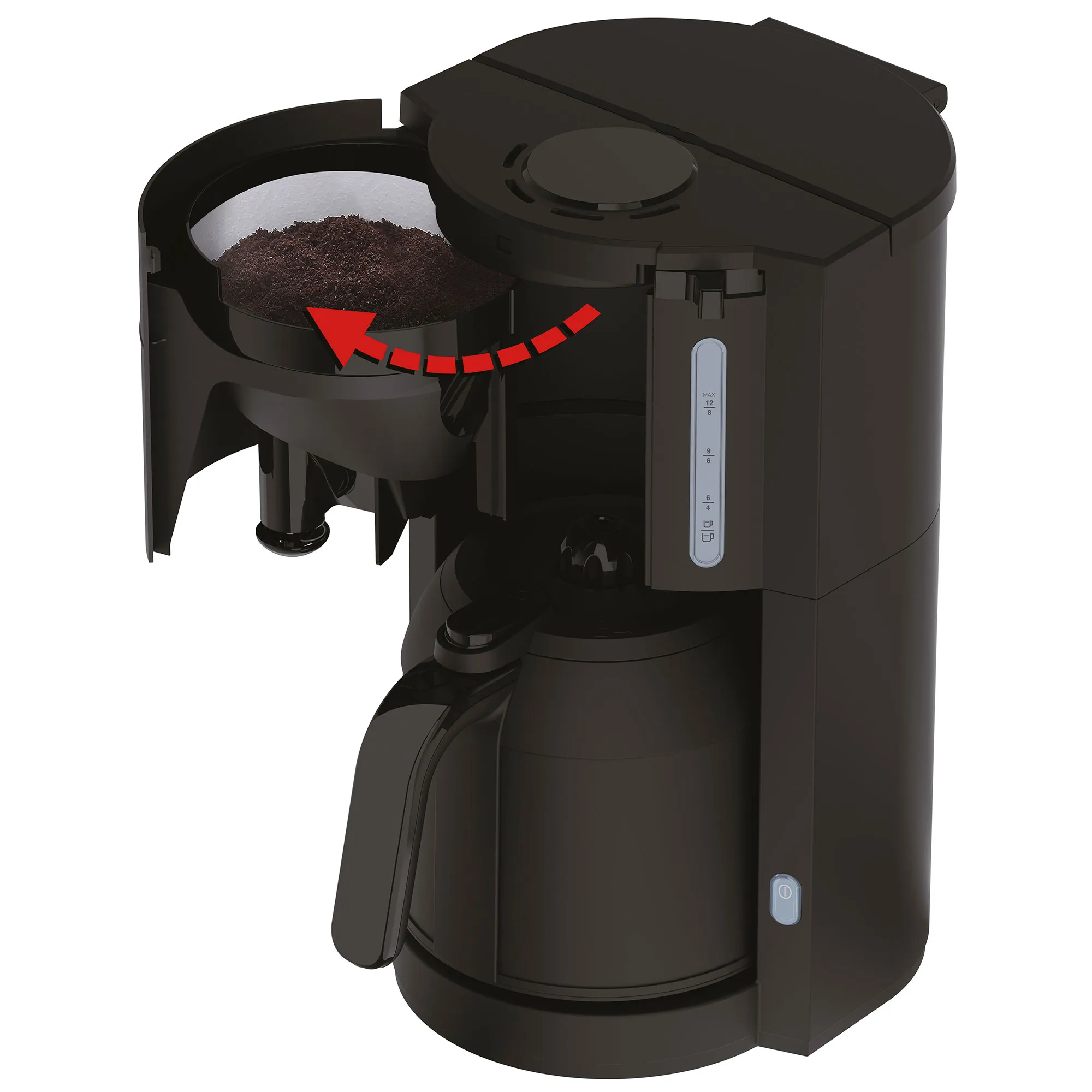Pro Aroma kaffemaskine, sort, produktbillede 3 af 7, Kaffemaskiner hos HomeNordic