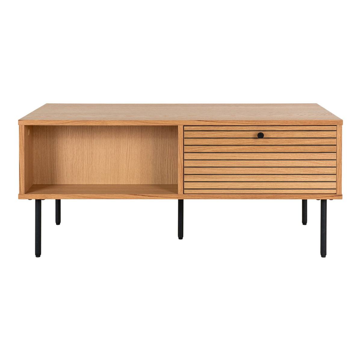 Create - Sofabord i eg med sorte metalben, produktbillede 4 af 6, Moderne designs hos HomeNordic