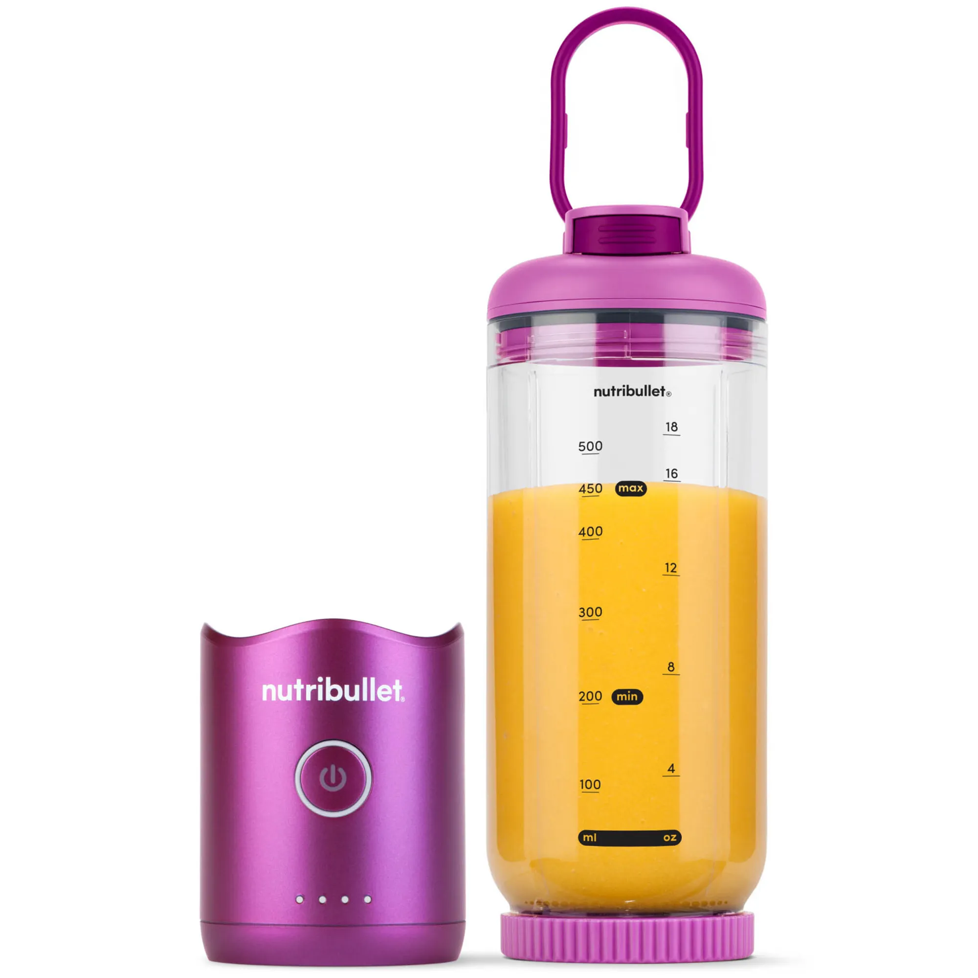 Flex bærbar blender 590 ml, violet, Blendere hos HomeNordic