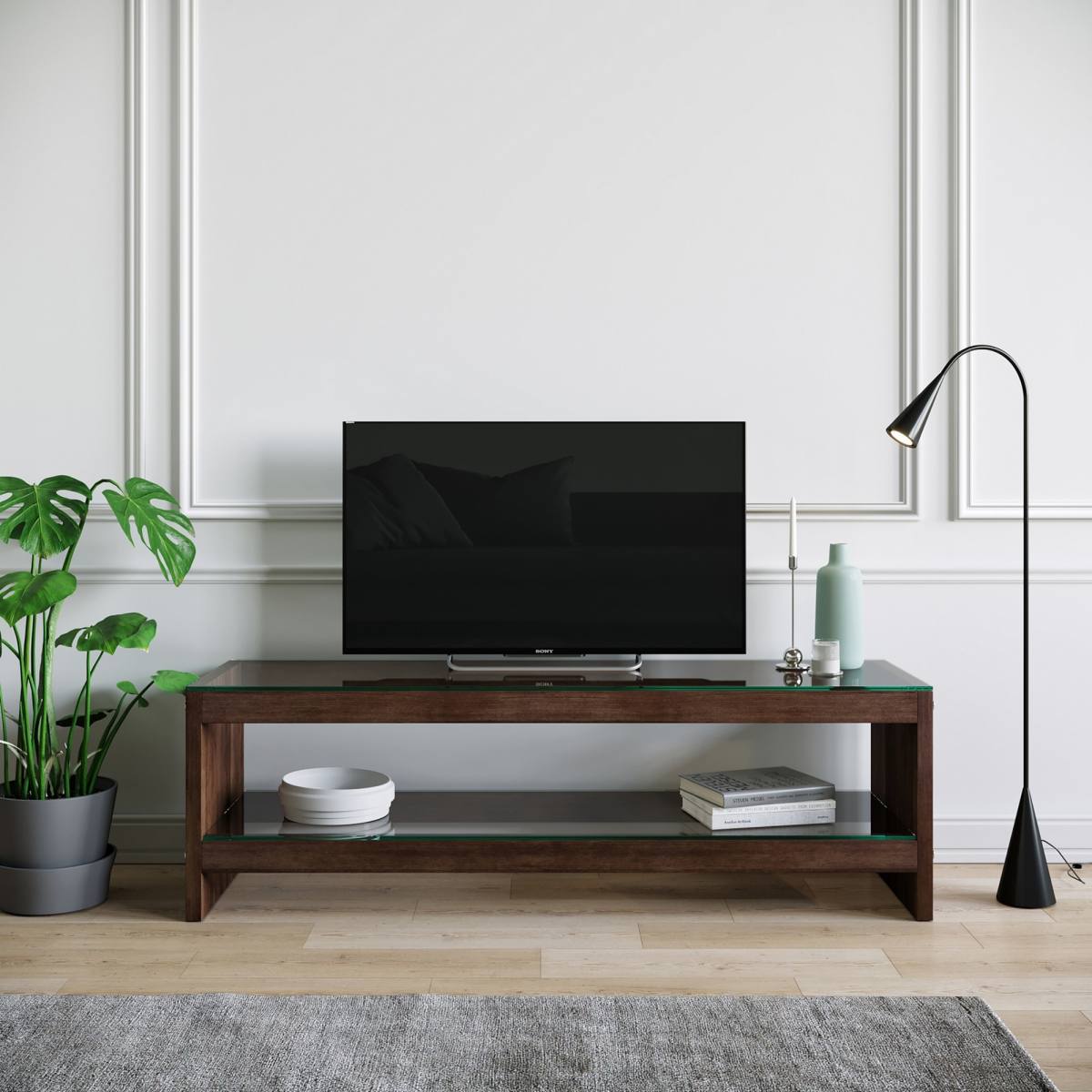 NORDVÄRK TV300 TV-bord, m. 1 hylde, produktbillede 4 af 5, TV-borde hos HomeNordic