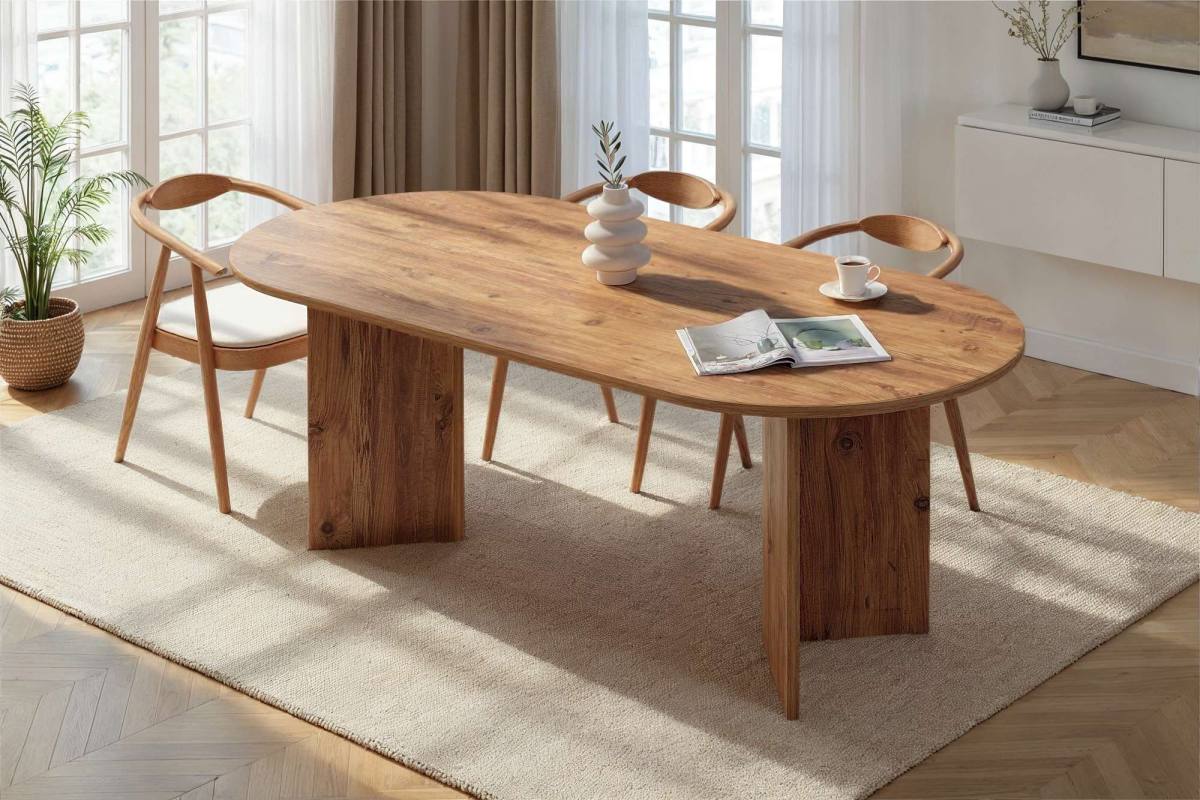 NORDVÄRK Sable spisebord, oval, produktbillede 10 af 10, Spiseborde hos HomeNordic