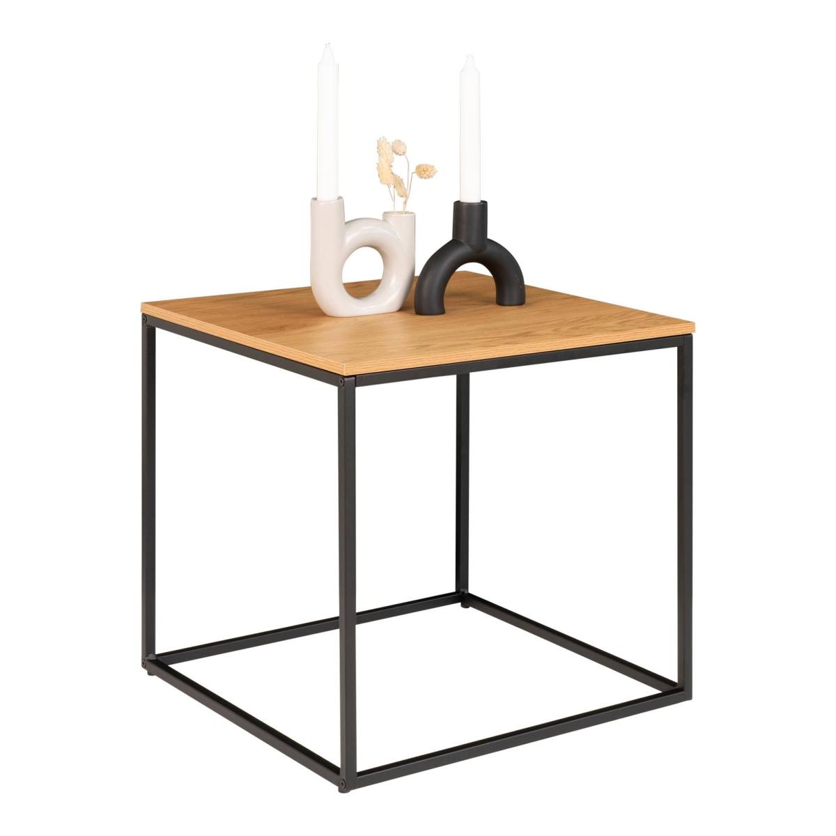 Zeta - Hjørnebord i egetræslook, produktbillede 2 af 12, Moderne designs hos HomeNordic