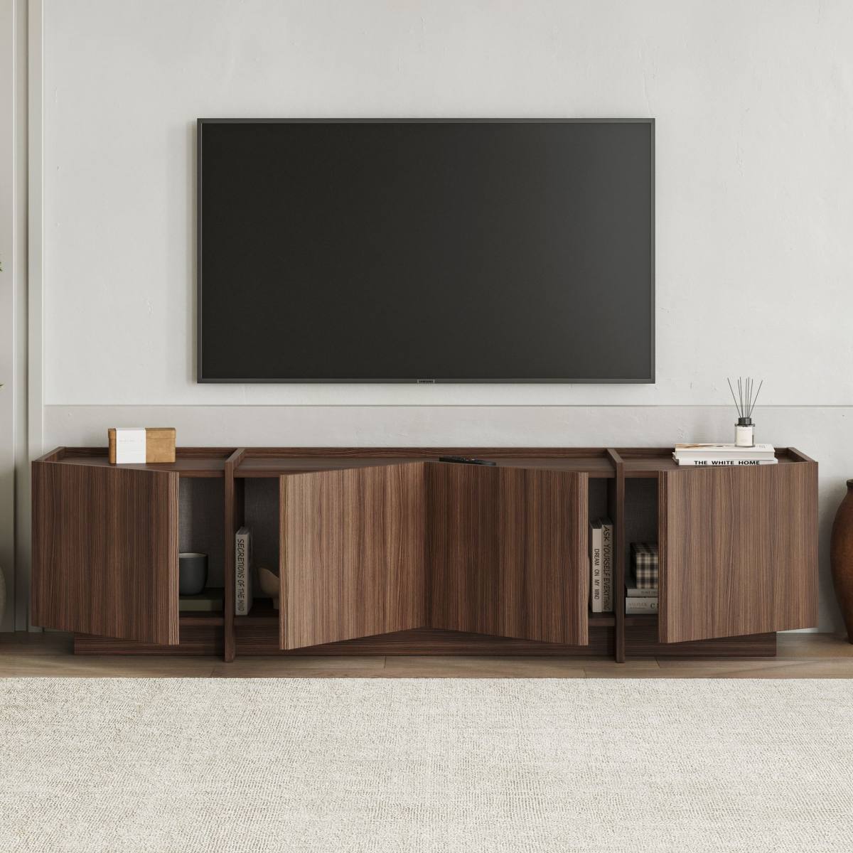 FUNZI LIVING Lowen TV-bord, m 4 låger, produktbillede 7 af 9, TV-borde hos HomeNordic