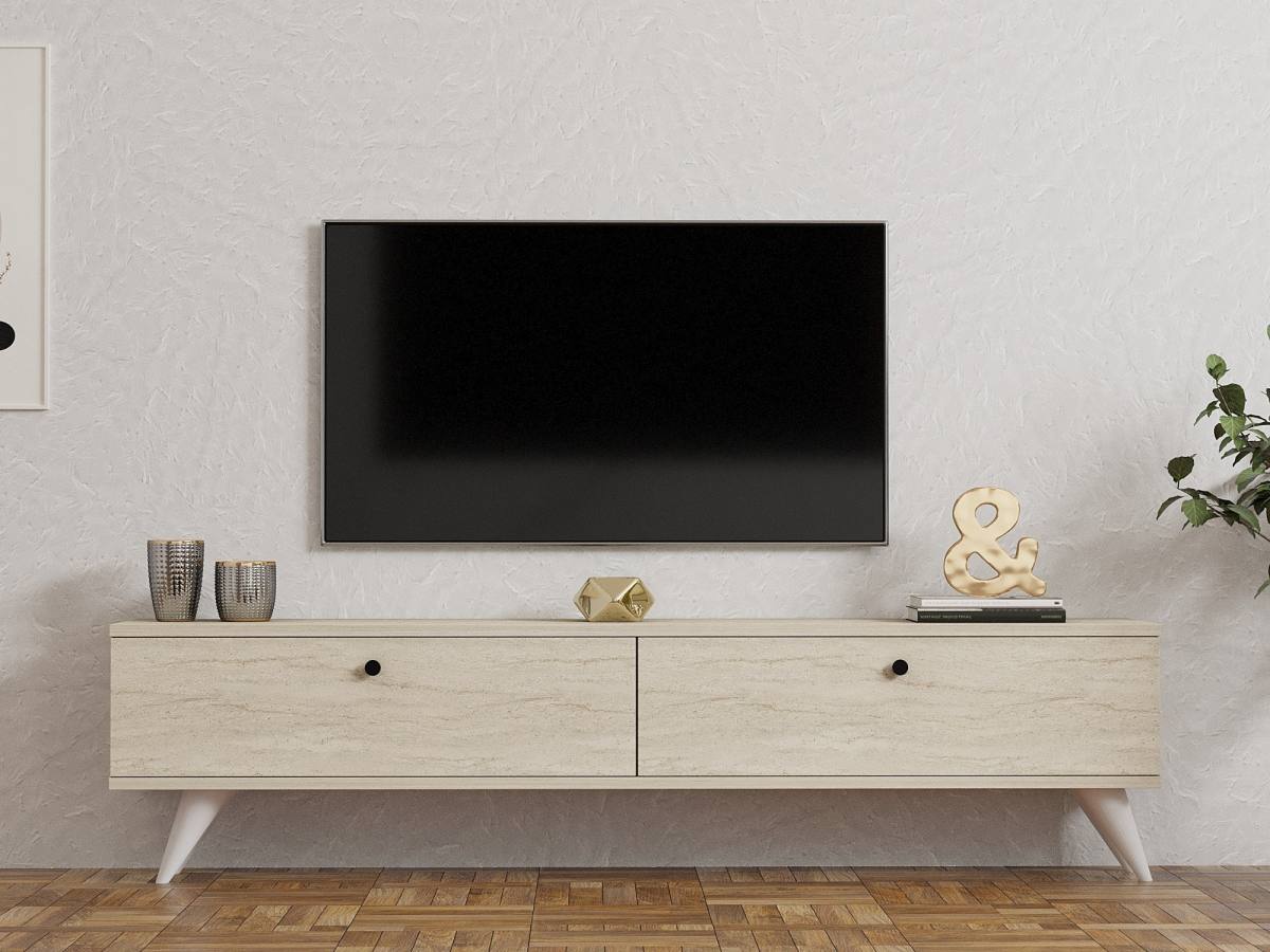 NORDVÄRK Paris TV-bord, m. 2 låger, produktbillede 4 af 5, TV-borde hos HomeNordic