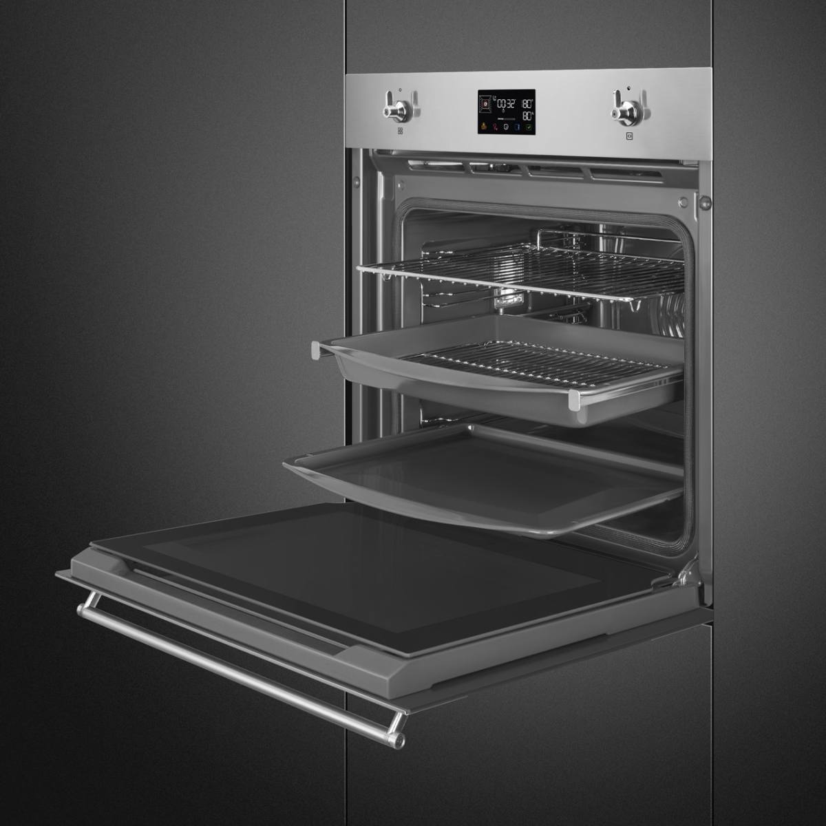 SMEG Indbygningsovn SOP6302S2PX, produktbillede 4 af 7, Ovne hos HomeNordic