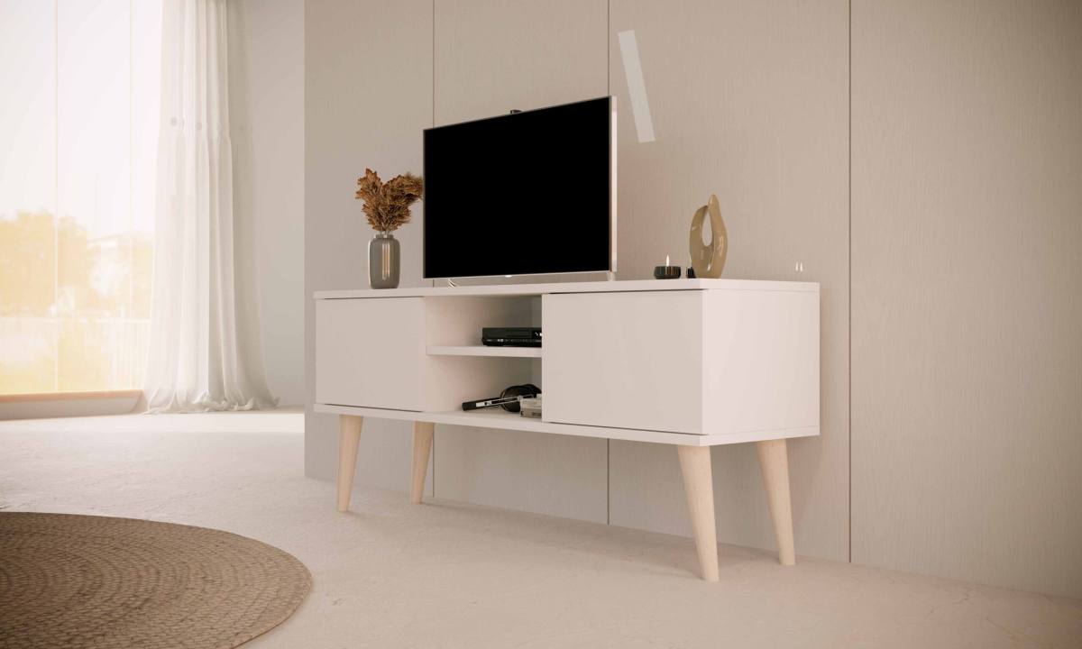 KOCOT RTV Toronto TV-bord, m. 2 låger og 1 hylde, produktbillede 5 af 7, TV-borde hos HomeNordic