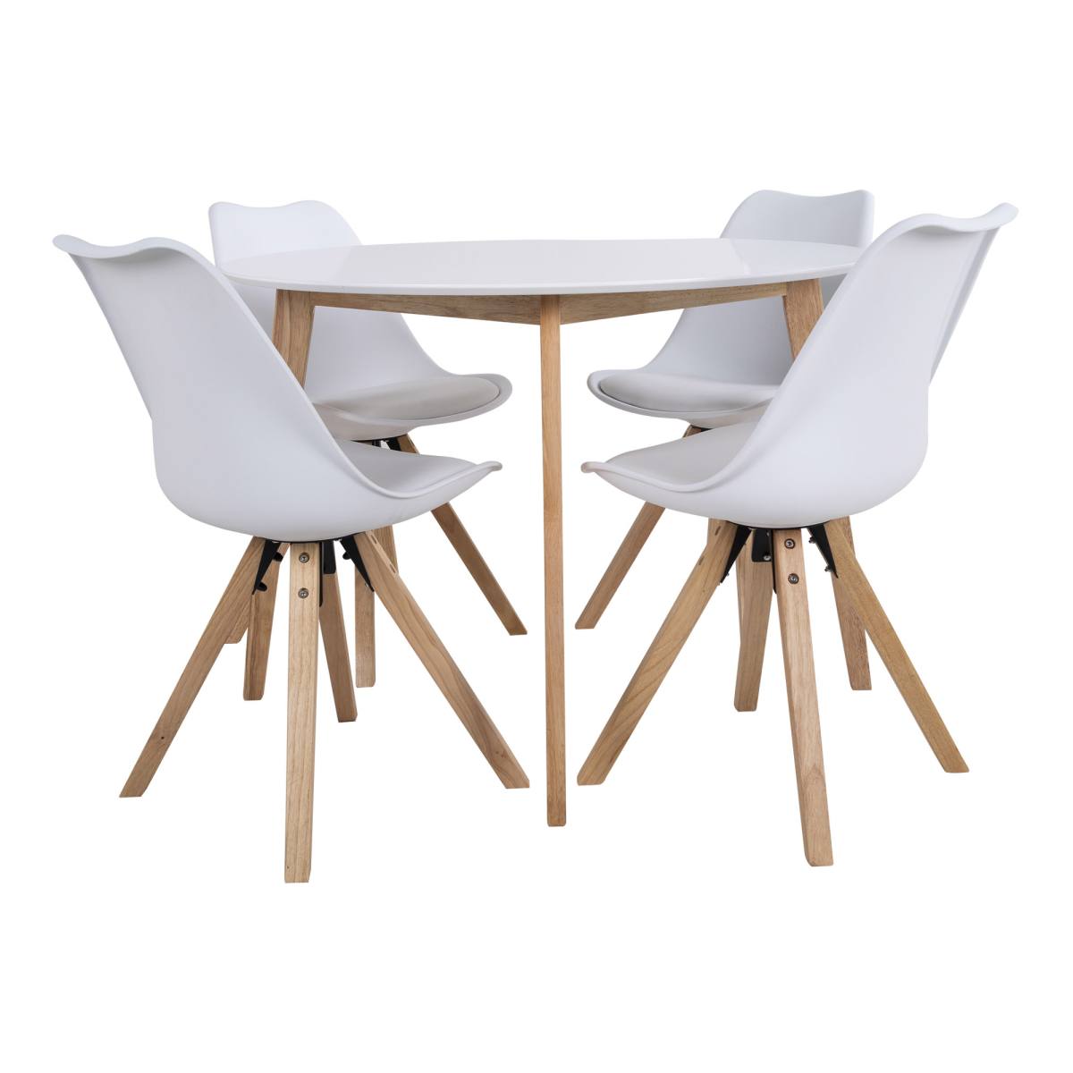 HOUSE NORDIC VOJENS SPISEBORD HVID/NATUR, produktbillede 5 af 5, Spiseborde hos HomeNordic