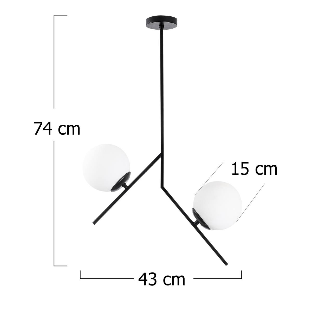 LUMI Lecco loftlampe, produktbillede 2 af 6, Loftlamper hos HomeNordic