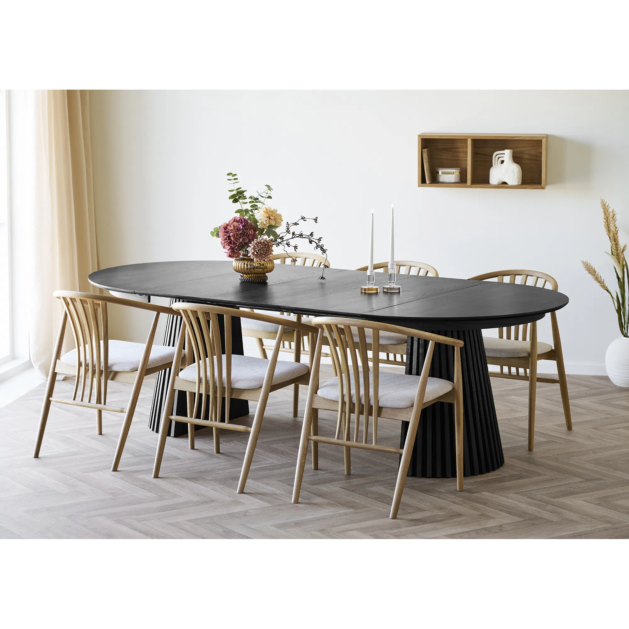 HOUSE NORDIC Osaka spisebord, m. 3 tillægsplader, produktbillede 6 af 6, Spiseborde hos HomeNordic