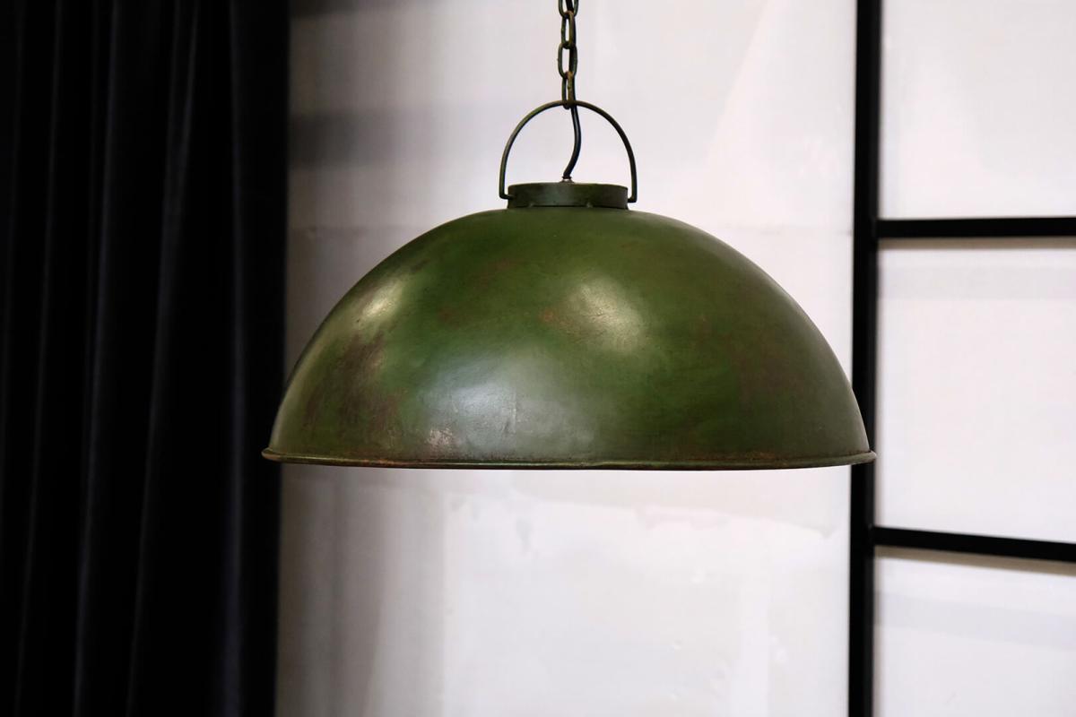 TRADEMARK LIVING THORMANN LOFTLAMPE ANTIK GRØN, produktbillede 4 af 4, Pendler hos HomeNordic