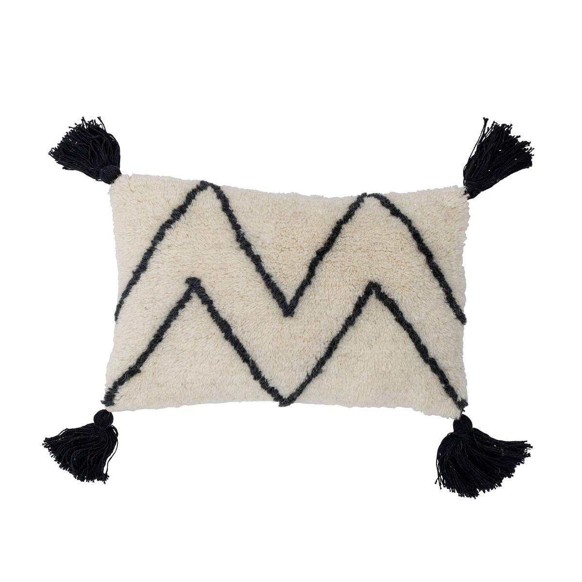 BLOOMINGVILLE Ayn Pude, Hvid, Bomuld W: 25cm, L: 40cm, Puder hos HomeNordic
