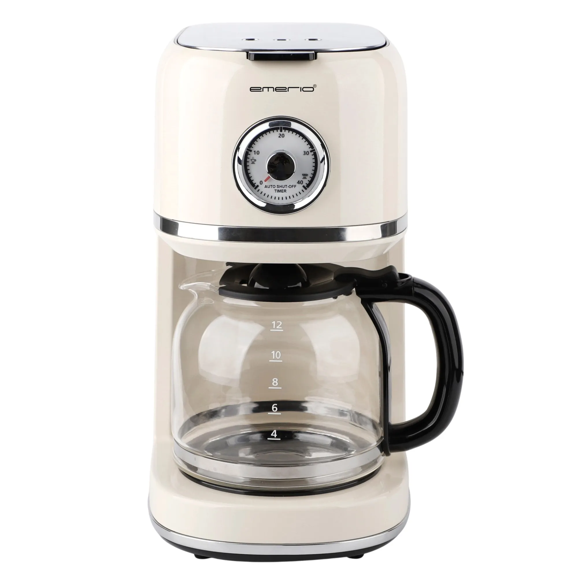 Retro kaffemaskine 1,5 l, ivory, Kaffemaskiner hos HomeNordic