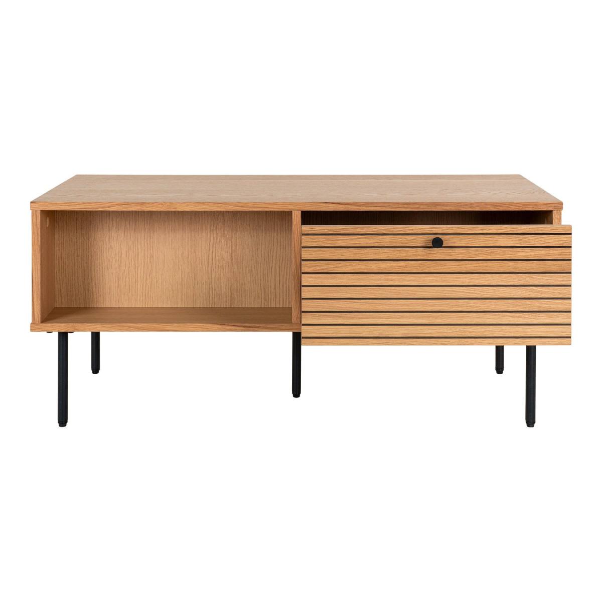 Create - Sofabord i eg med sorte metalben, produktbillede 5 af 6, Moderne designs hos HomeNordic