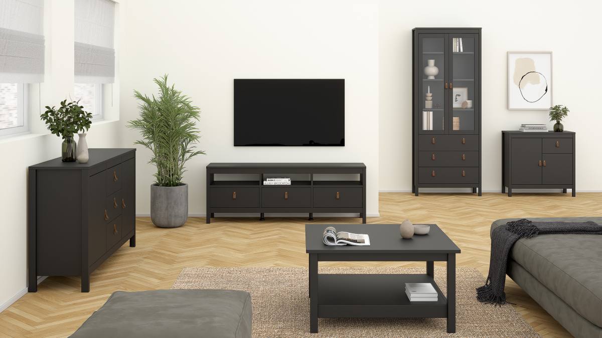 TVILUM Madrid TV-bord, m. 3 rum og 3 skuffer, produktbillede 9 af 10, TV-borde hos HomeNordic
