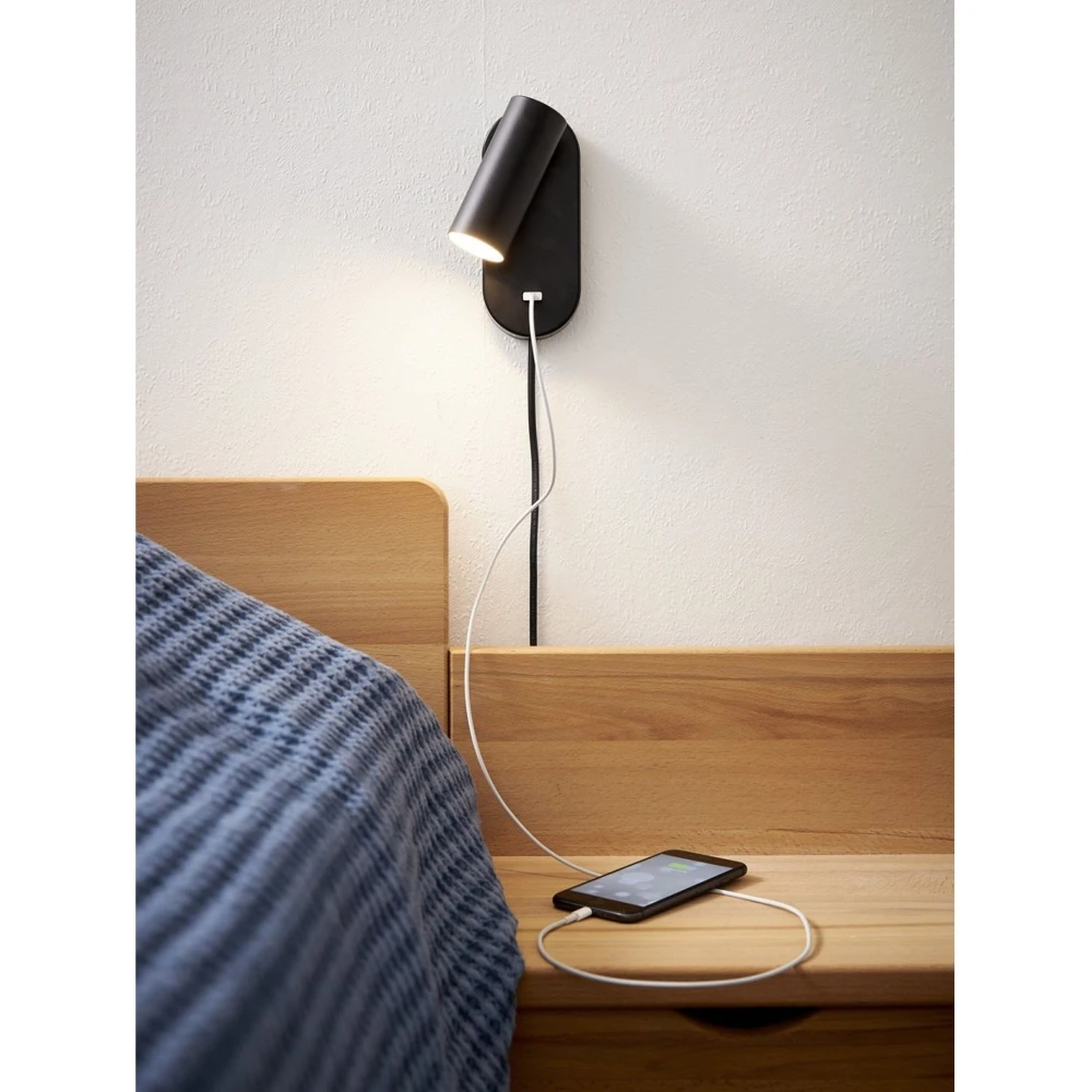 EGO LED Væglampe med USB og Touch dæmp, 4,5W, Nielsen Light, Væglamper hos HomeNordic