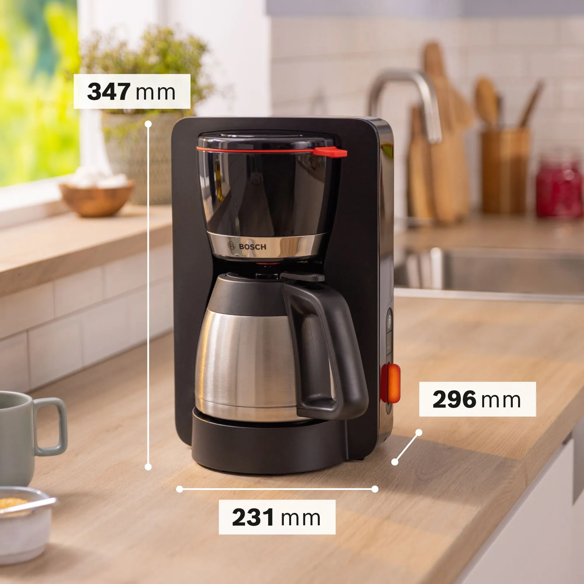 MyMoment Kaffemaskine med termokande, sort, produktbillede 5 af 10, Kaffemaskiner hos HomeNordic