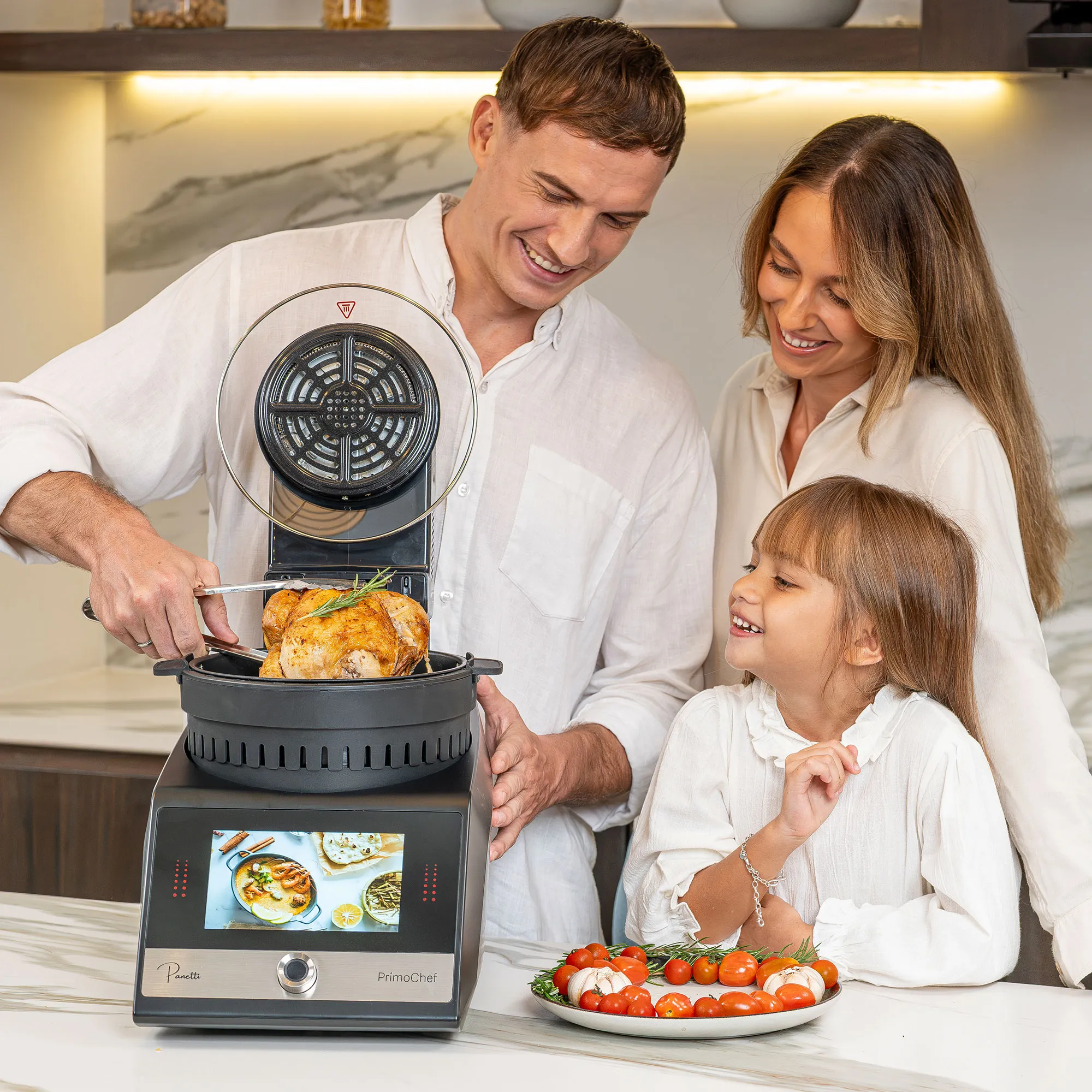 PrimoChef køkkenmaskine med airfryer, sort, produktbillede 7 af 7, Røremaskiner hos HomeNordic